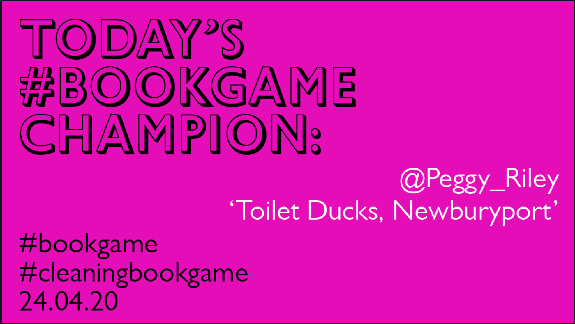 #bookgame – Peggy Riley